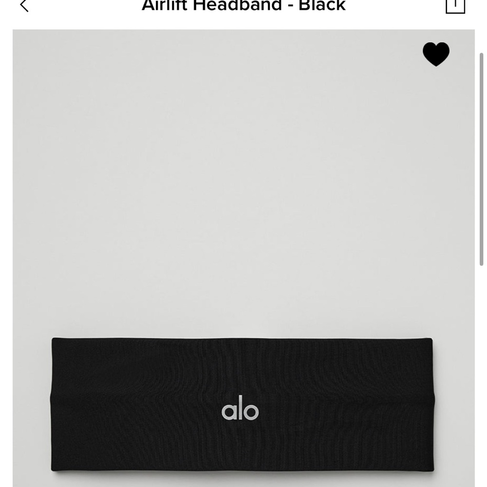 Alo Black Airlift Headband
